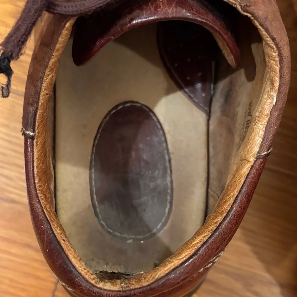 Born Men's Dark Brown Leather Derbys